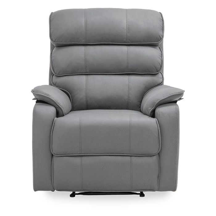 Sillon Reclinable Pu Gris Claro Peik | Reclinables | salas